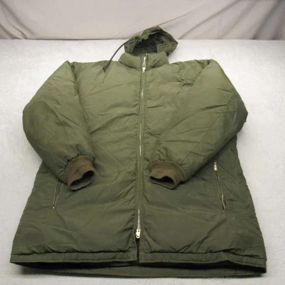 Abercrombie Fitch Down Jacket Men Large‎ Green Water Resist Puff VTG RARE 70 80s